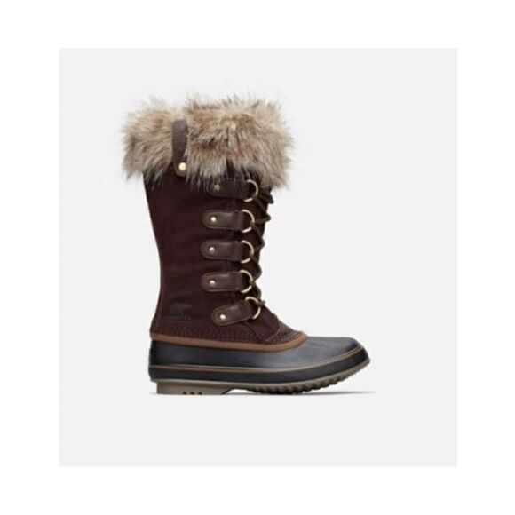 Sorel Joan of Arctic Women's Faux Fur Brown Mid-Calf Winter Snow Boots 8 - Picture 1 of 10